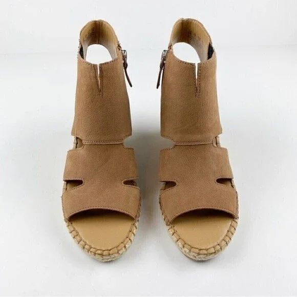 Franco Sarto Brown Nola Espadrille Wedge Sandals Size 9 NEW - Picture 2 of 12